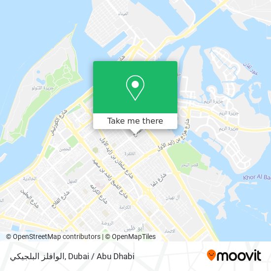 الوافلز البلجيكي map