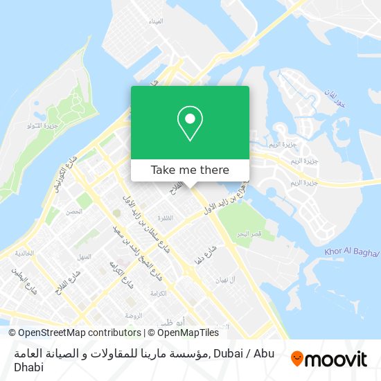 مؤسسة مارينا للمقاولات و الصيانة العامة map