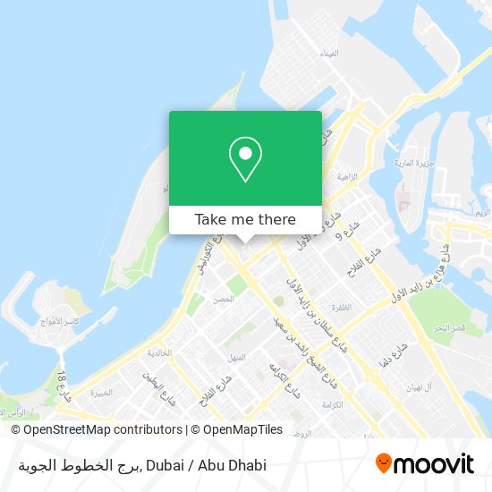 برج الخطوط الجوية map