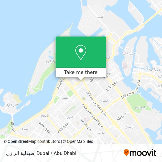 صيدلية الرازي map