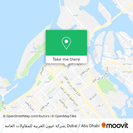 شركة عيون الغربية للمقاولات العامة map