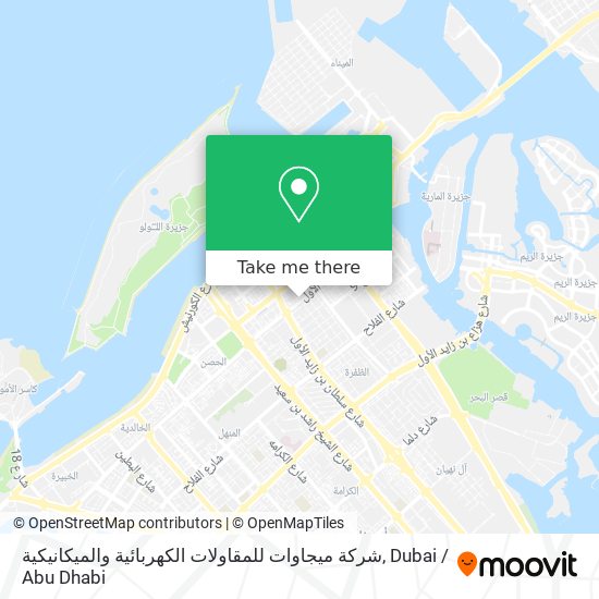 شركة ميجاوات للمقاولات الكهربائية والميكانيكية map
