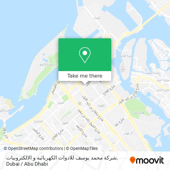 شركة محمد يوسف للادوات الكهربائيه و الالكترونيات map