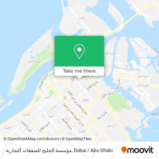 مؤسسة الخليج للصفقات التجارية map