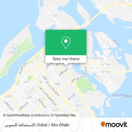 الإستضافة للتموين map