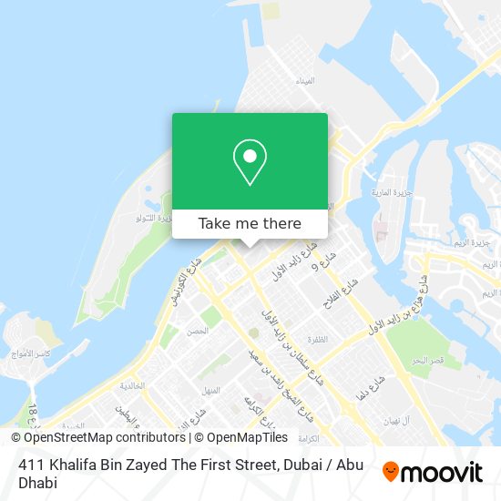 411 Khalifa Bin Zayed The First Street map
