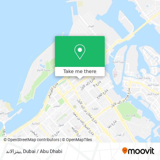 بيتزالاند map