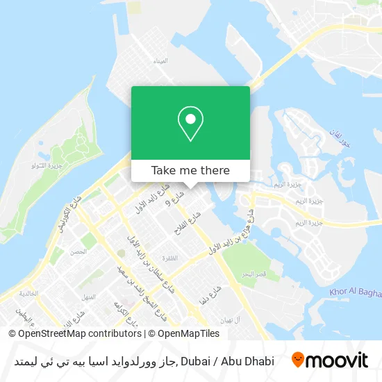 جاز وورلدوايد اسيا بيه تي ئي ليمتد map