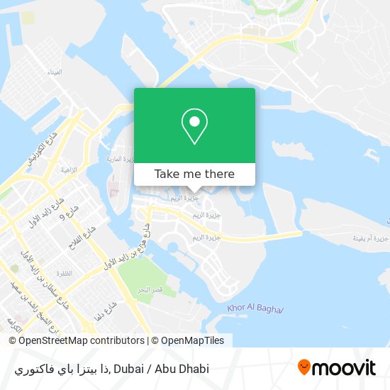 ذا بيتزا باي فاكتوري map