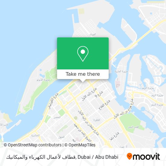 قطاف لأعمال الكهرباء والميكانيك map