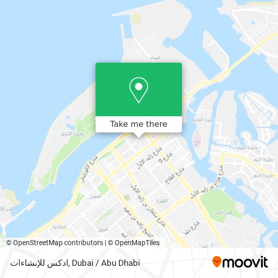 ادكس للإنشاءات map