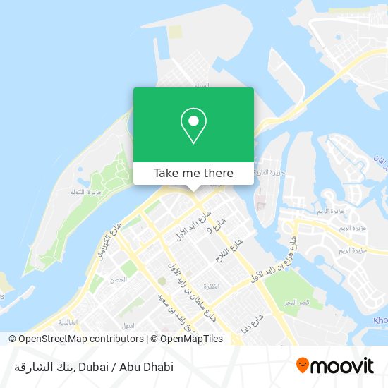 بنك الشارقة map