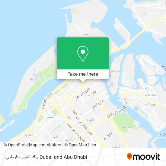 بنك الفجيرة الوطني map