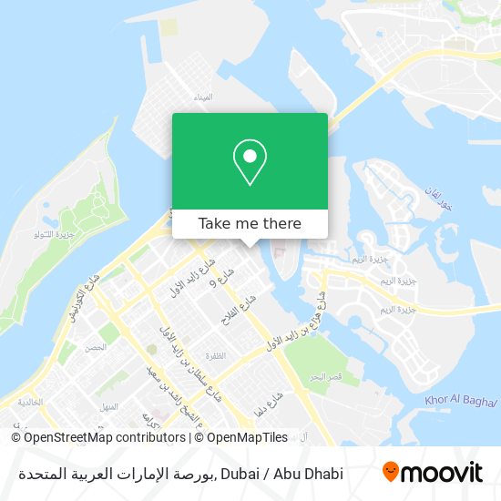 بورصة الإمارات العربية المتحدة map