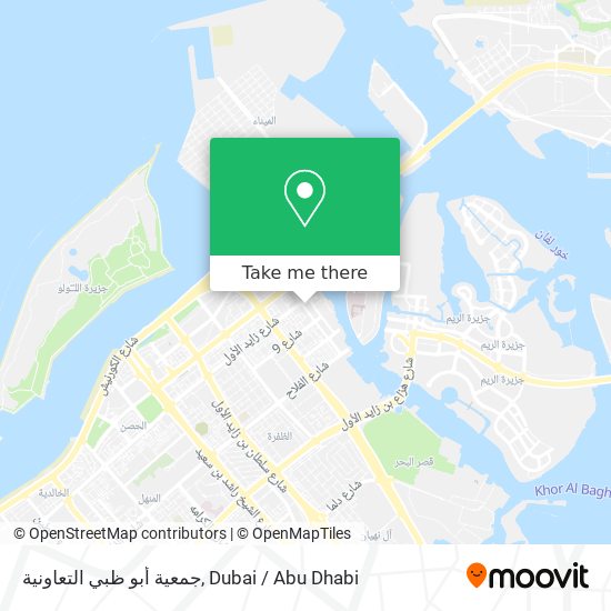 جمعية أبو ظبي التعاونية map