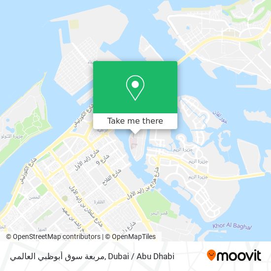مربعة سوق أبوظبي العالمي map