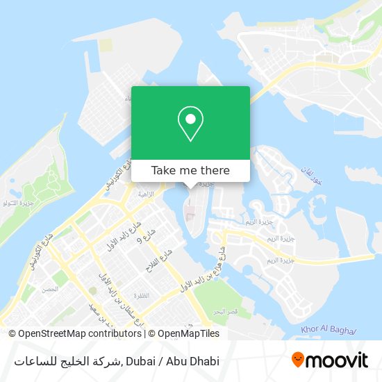 شركة الخليج للساعات map