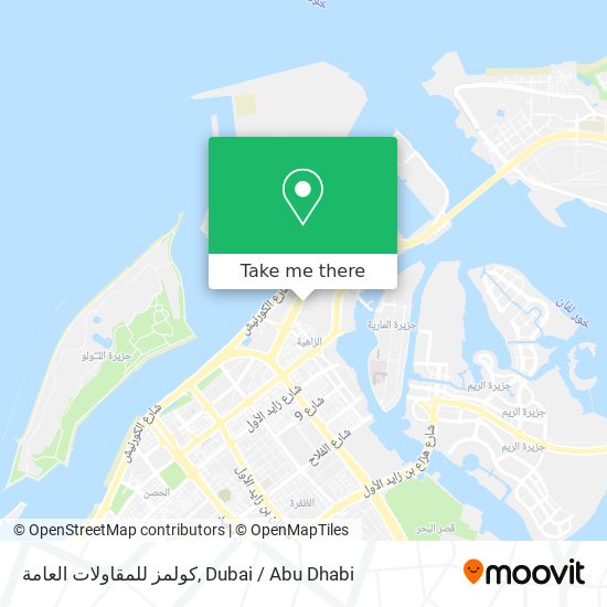 كولمز للمقاولات العامة map