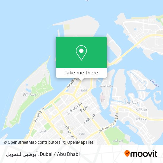 أبوظبي للتمويل map
