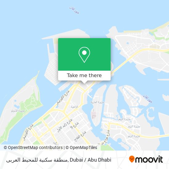 منطقة سكنية للمحيط العربى map