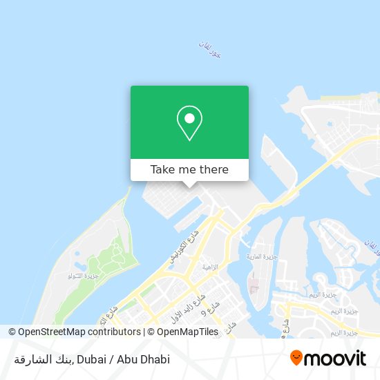 بنك الشارقة map