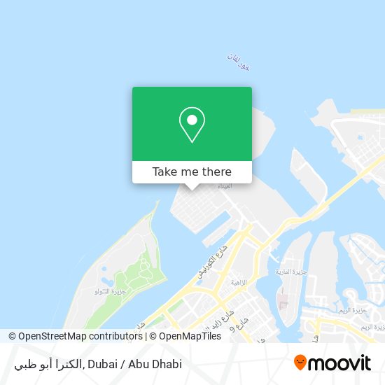 الكترا أبو ظبي map