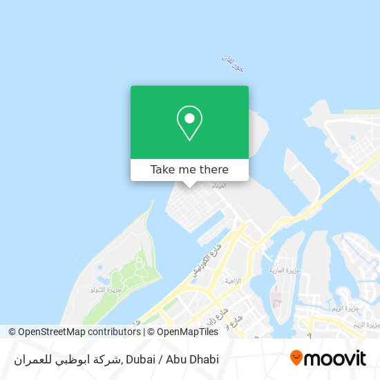 شركة ابوظبي للعمران map