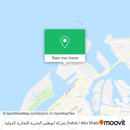 شركة ابوظبي البحرية التجارية الدولية map