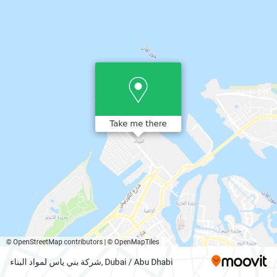 شركة بني ياس لمواد البناء map