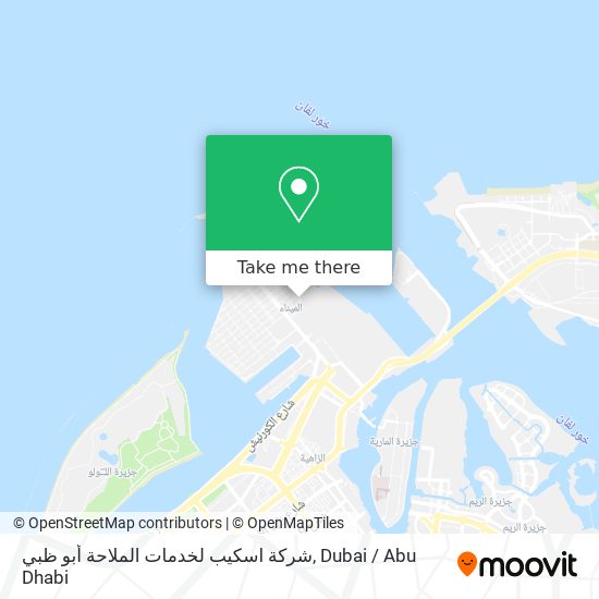 شركة اسكيب لخدمات الملاحة أبو ظبي map