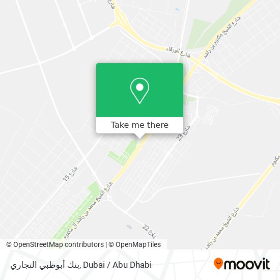 بنك أبوظبي التجاري map