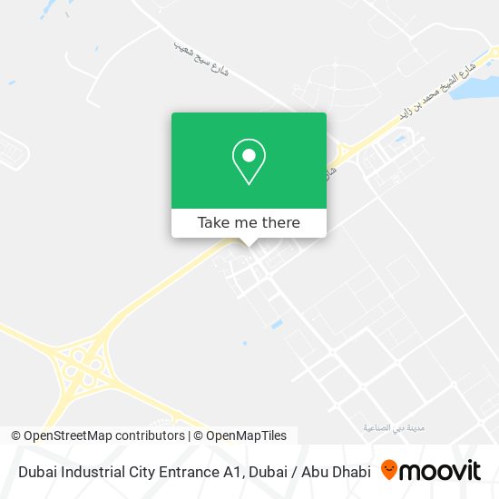 Dubai Industrial City Entrance A1 map
