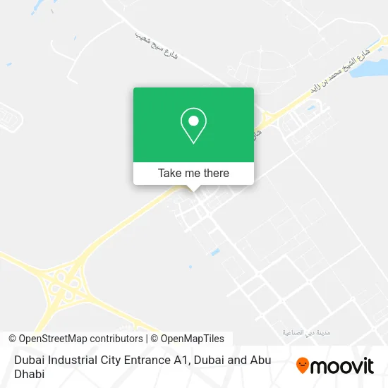 Dubai Industrial City Entrance A1 map