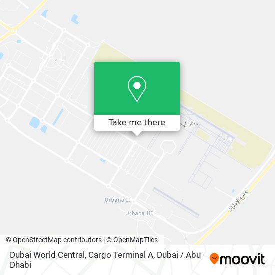 Dubai World Central, Cargo Terminal A map