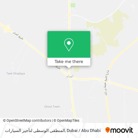 المنطقى الوسطى لتأجير السيارات map