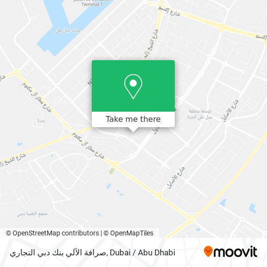 صرافة الآلي بنك دبي التجاري map