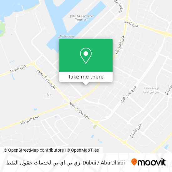 زي بي اي بي لخدمات حقول النفط map