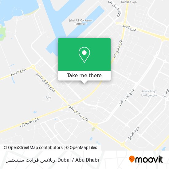 ريلانس فرايت سيستمز map