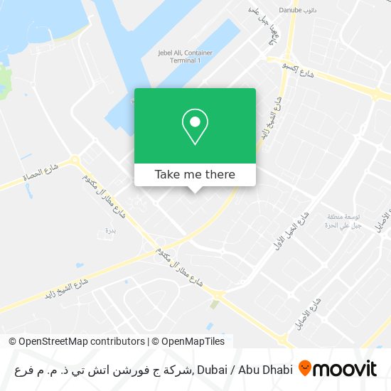 شركة ج فورشن اتش تي ذ. م. م فرع map