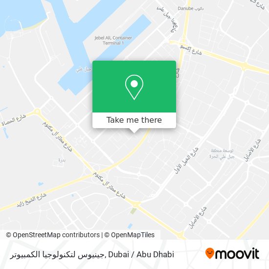 جينيوس لتكنولوجيا الكمبيوتر map