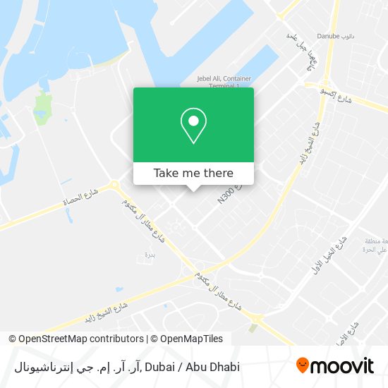 آر. آر. إم. جي إنترناشيونال map