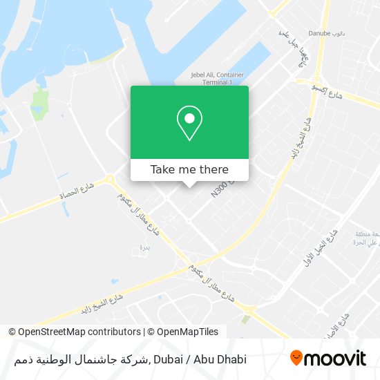 شركة جاشنمال الوطنية ذمم map