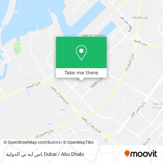 اس ايه بي الدولية map