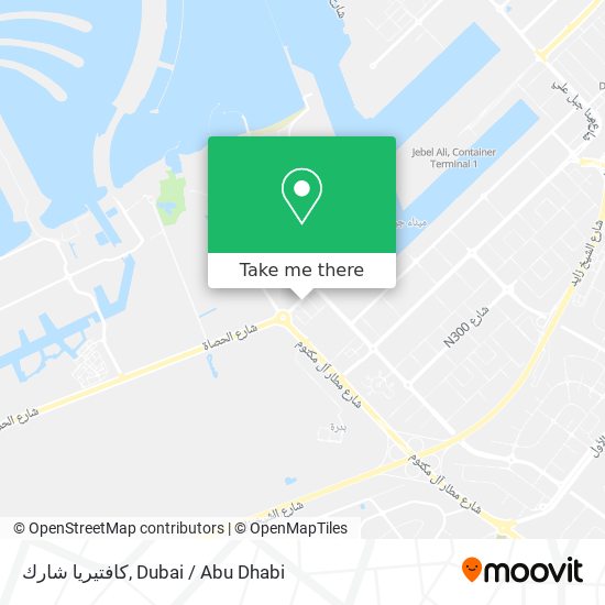 كافتيريا شارك map