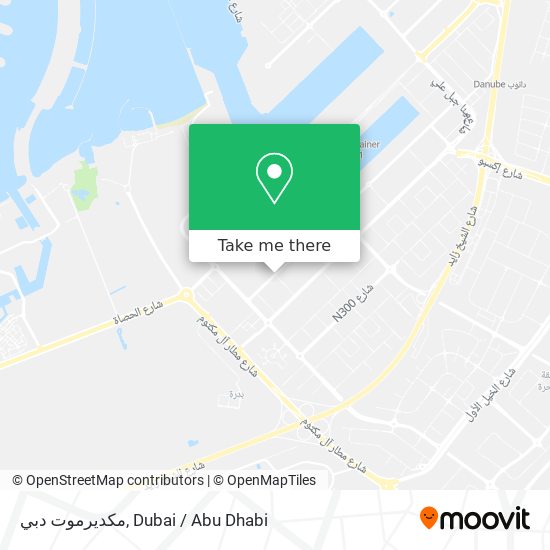 مكديرموت دبي map