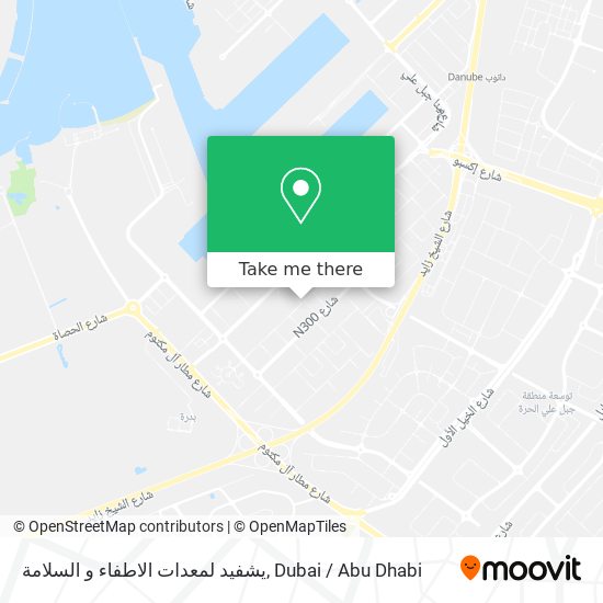 يشفيد لمعدات الاطفاء و السلامة map