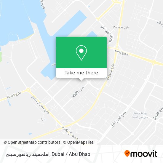 املجميتد ريانفورسينج map