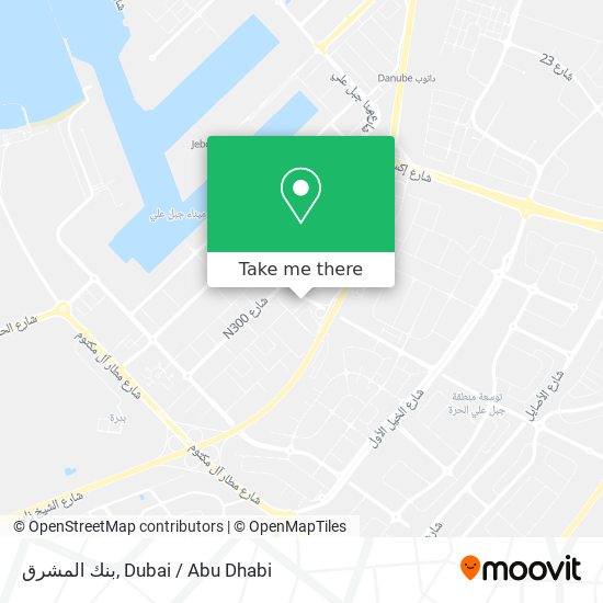 بنك المشرق map