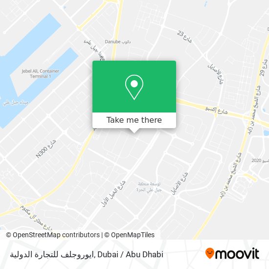 ايوروجلف للتجارة الدولية map