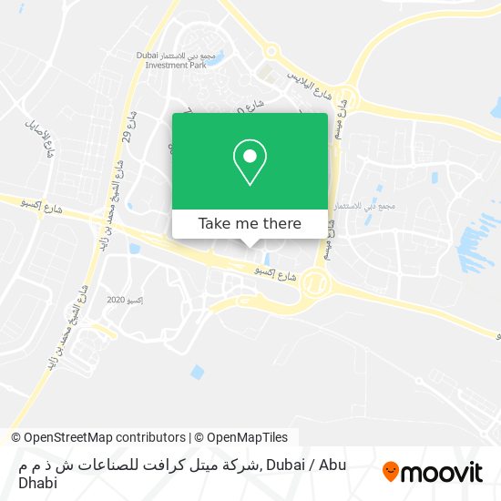 شركة ميتل كرافت للصناعات ش ذ م م map